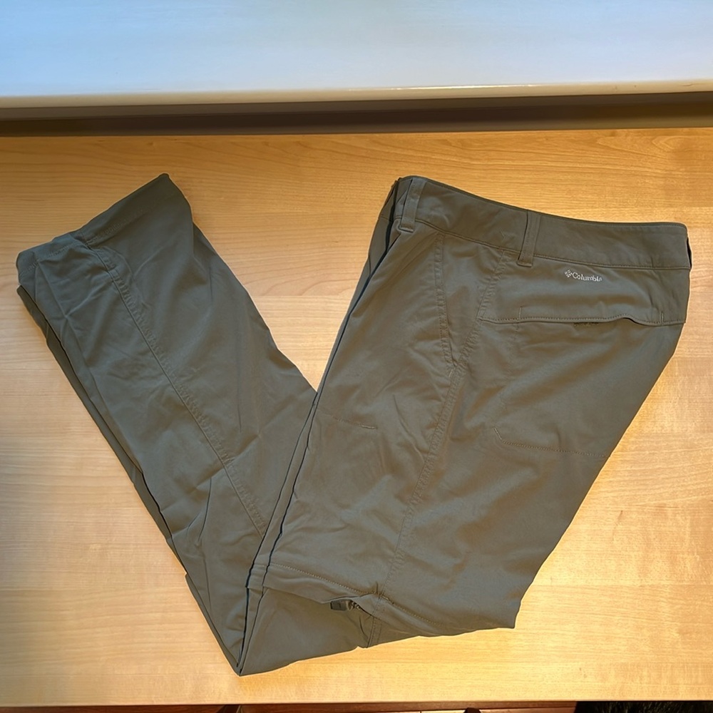 Columbia Women's Saturday Trail II Convertible Hiking Pants in Olive Grn 10 Reg